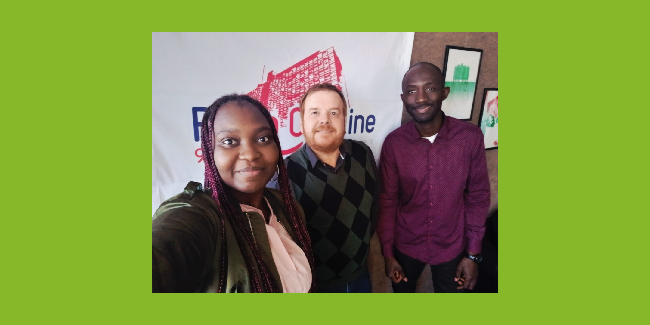 Photo des CIP maraudeurs du dispositif O2R-EVE lors de leur passage à Radio Ondaine