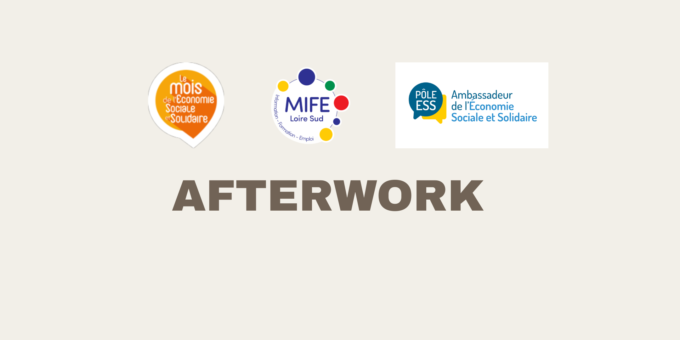 Affiche d'en-tête pour les afterworks
