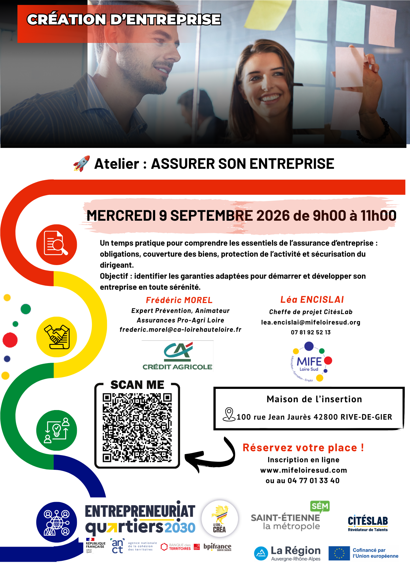 Atelier " Assurances" à Rive de Gier, le 09/09/2026