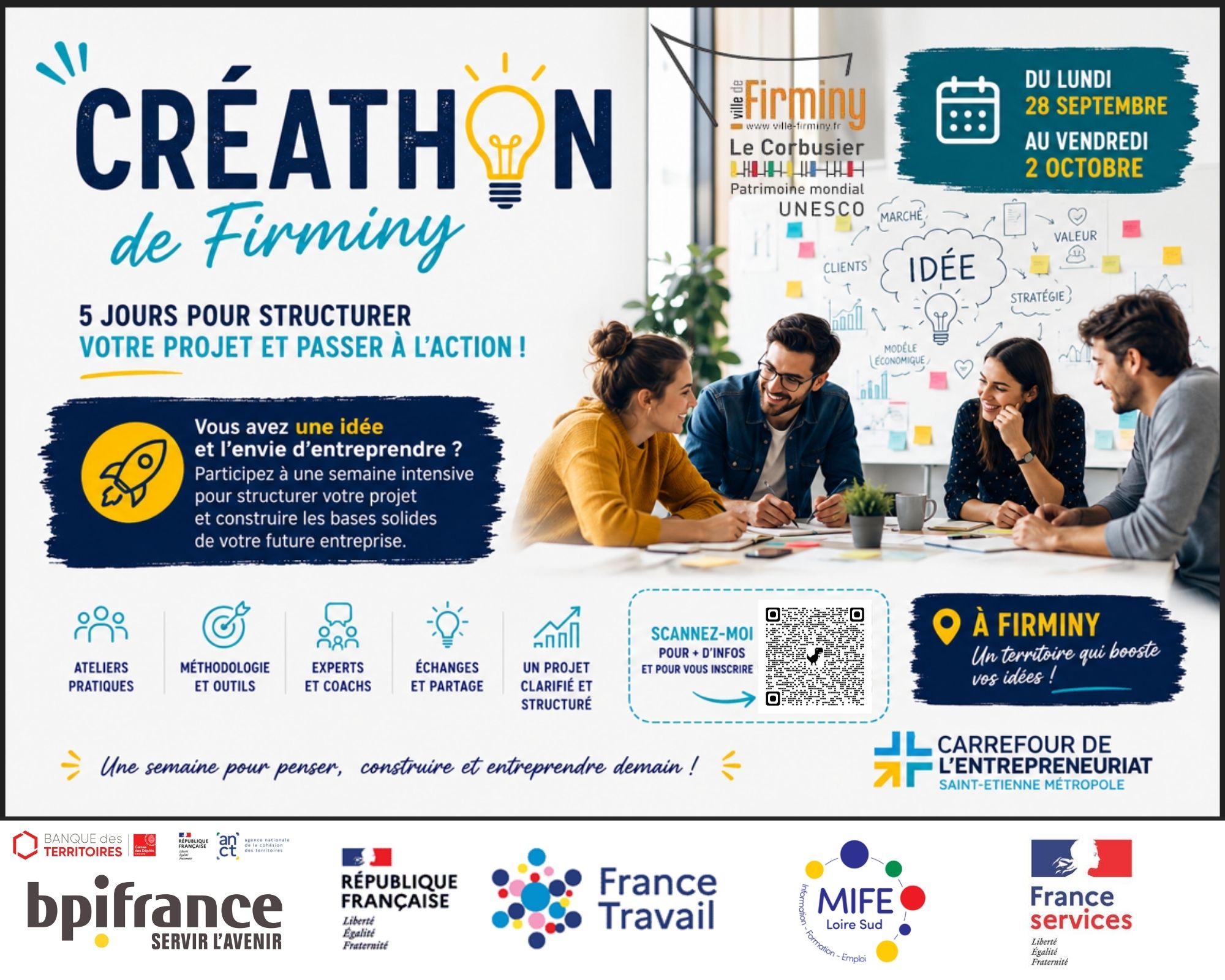 2eme session pour candidater au créathon de Firminy, le 17/09/2026
