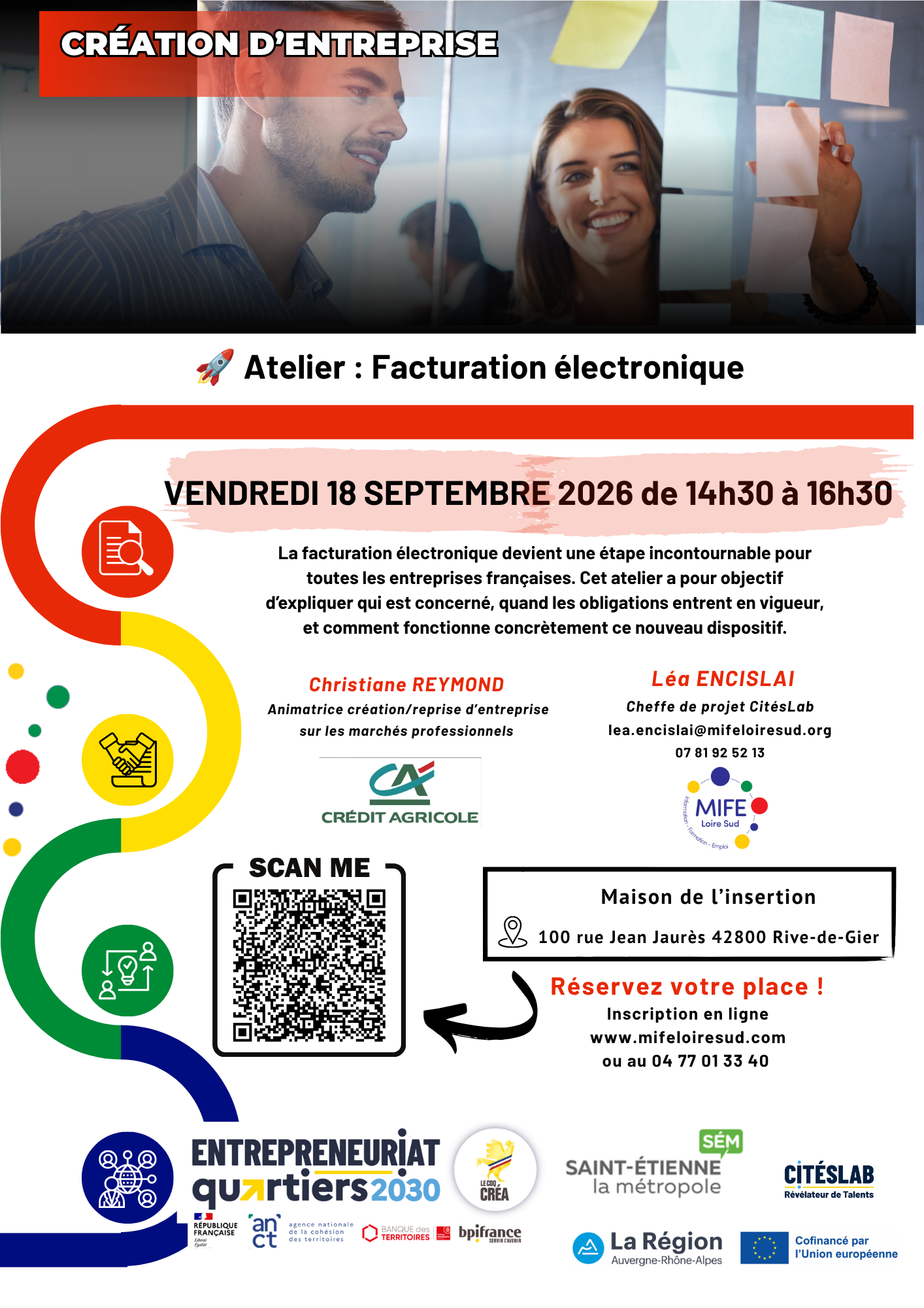 Atelier " facturation électronique" à Rive de Gier, le 18/09/2026