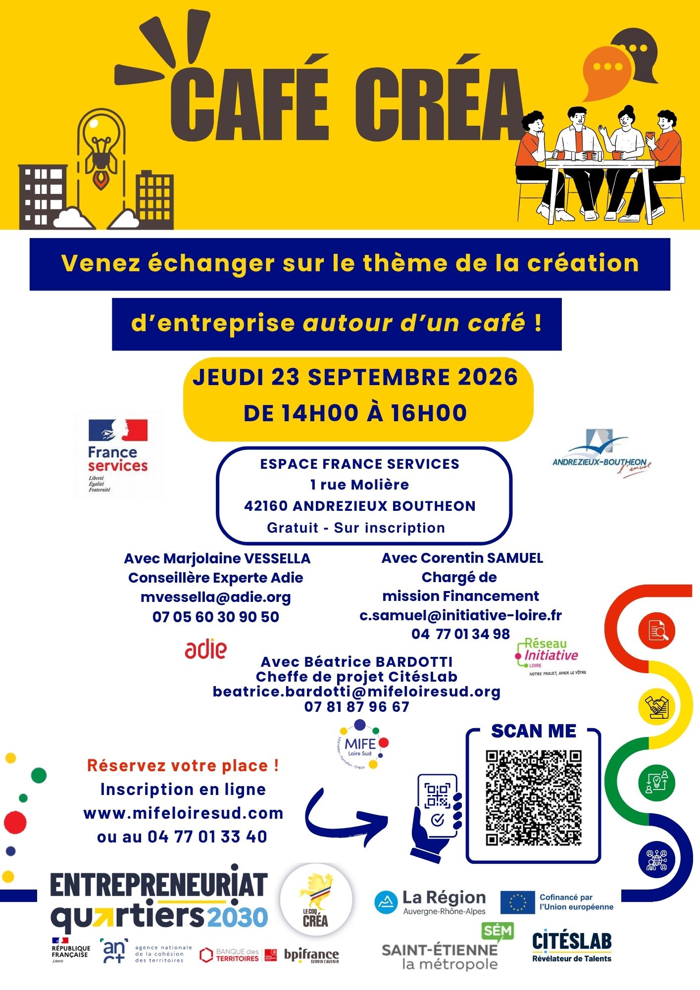 café créa à Andrézieux, le 23/09/2026