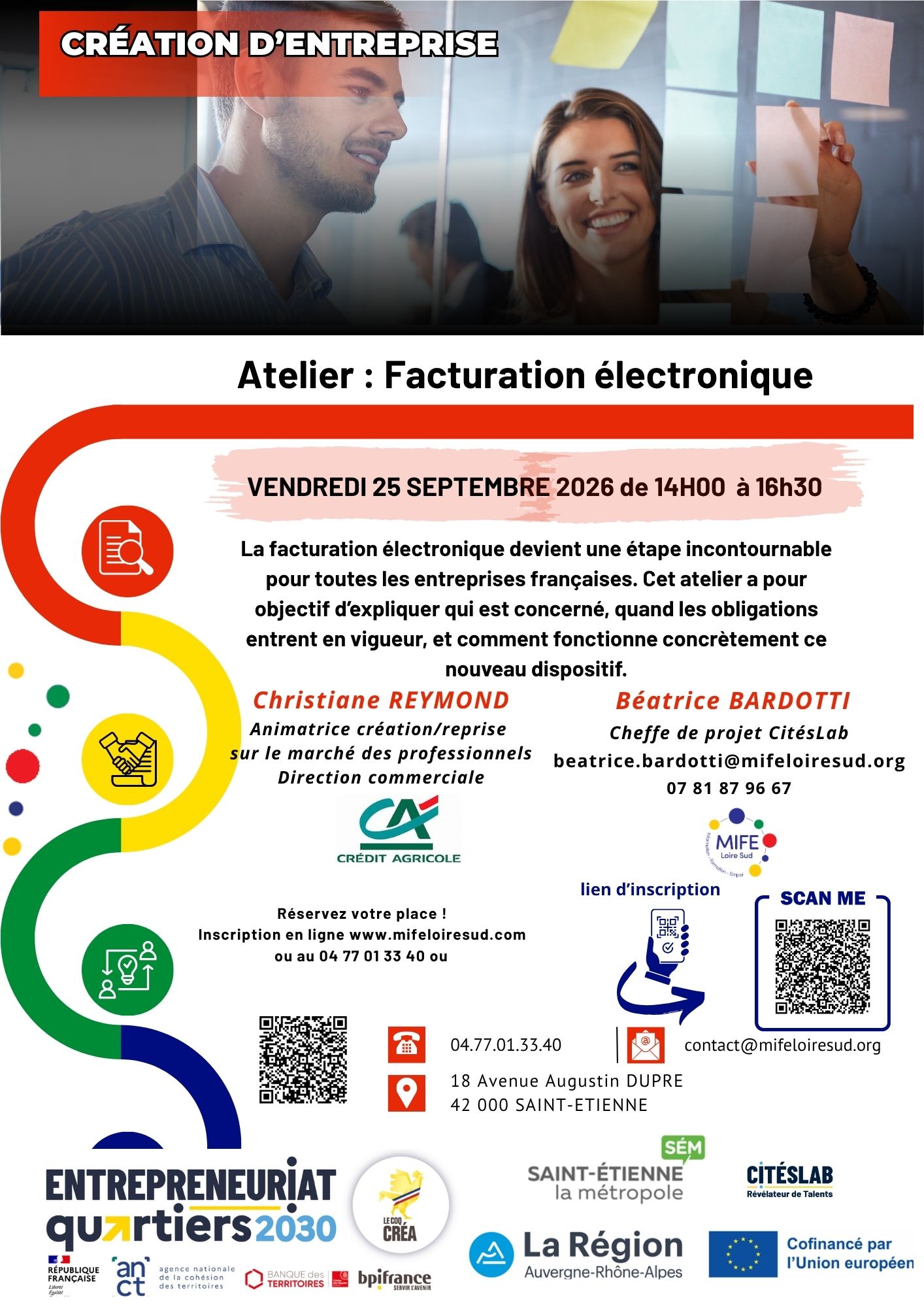 Atelier " facturation numérique" à Saint-Étienne, le 25/09/2026