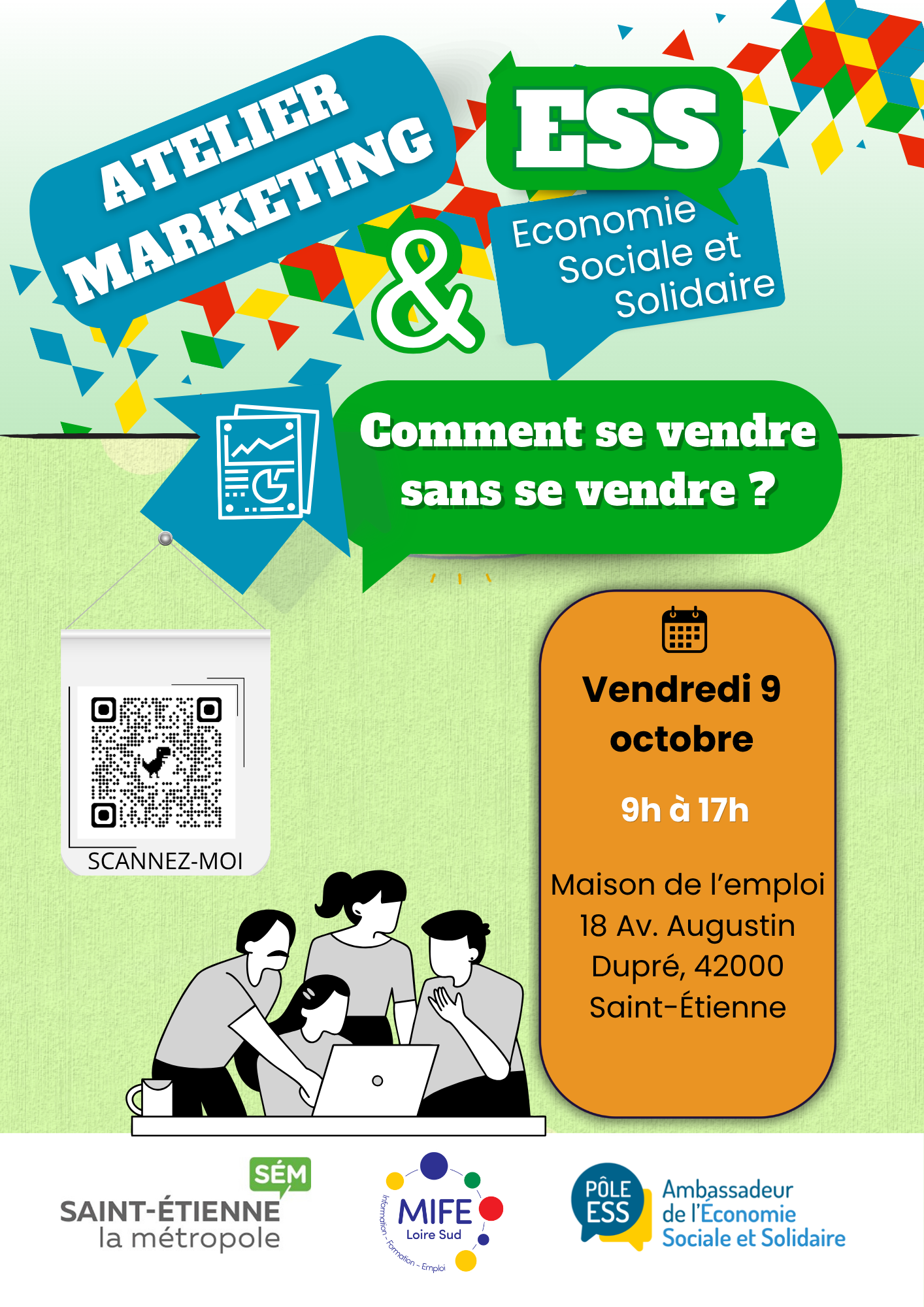 Affiche de l'atelier ESS : comment se vendre sans se vendre ?, le 09/10/2026