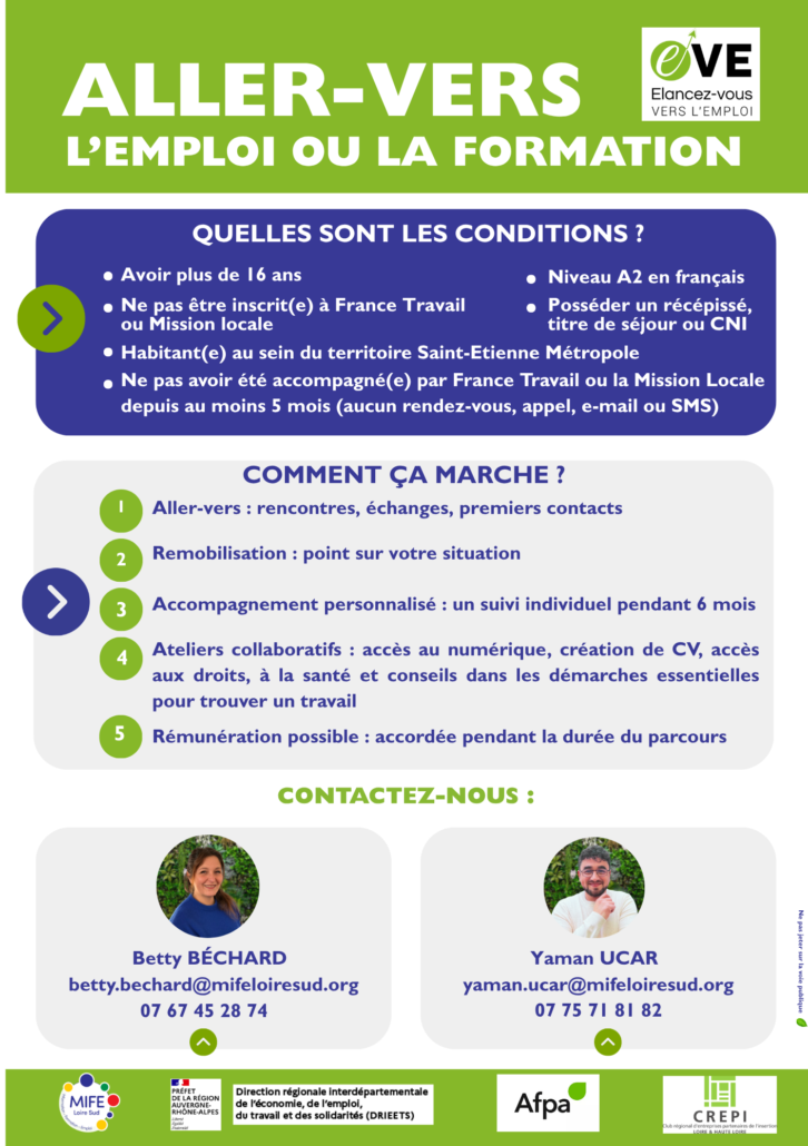 Flyer du Dispositif O2R-EVE