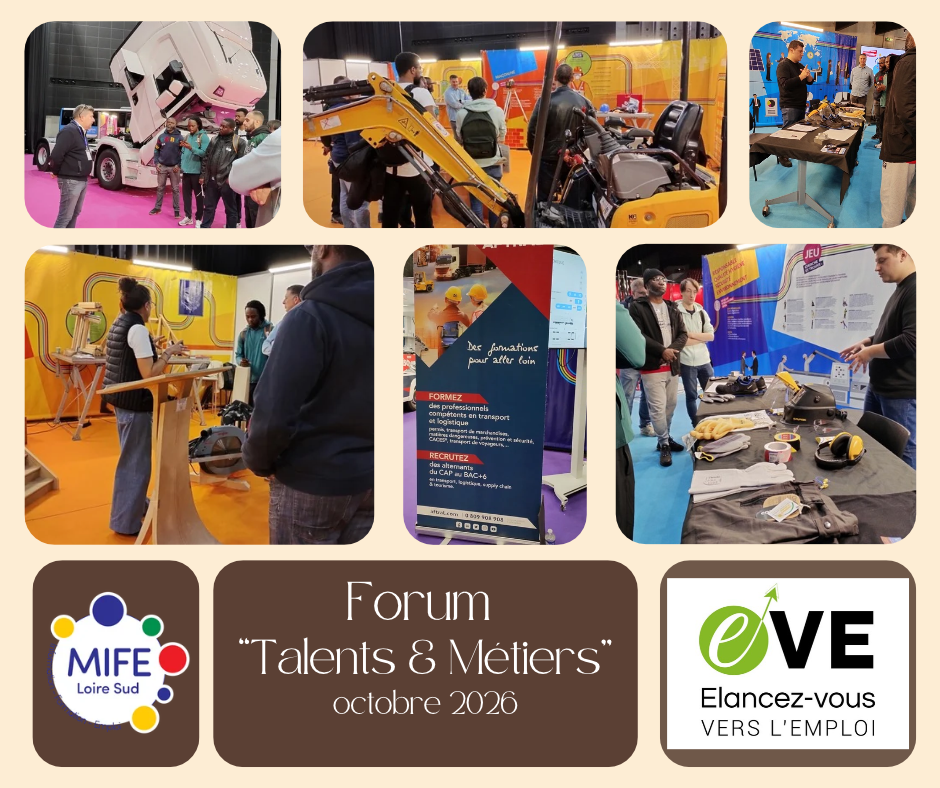 Montage photos du Forum "Talents & Métiers" d'octobre 2026
